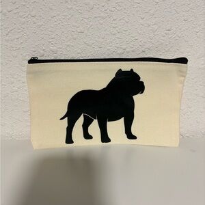 New Custom American Bully Breed Dog Cosmetic Pouch